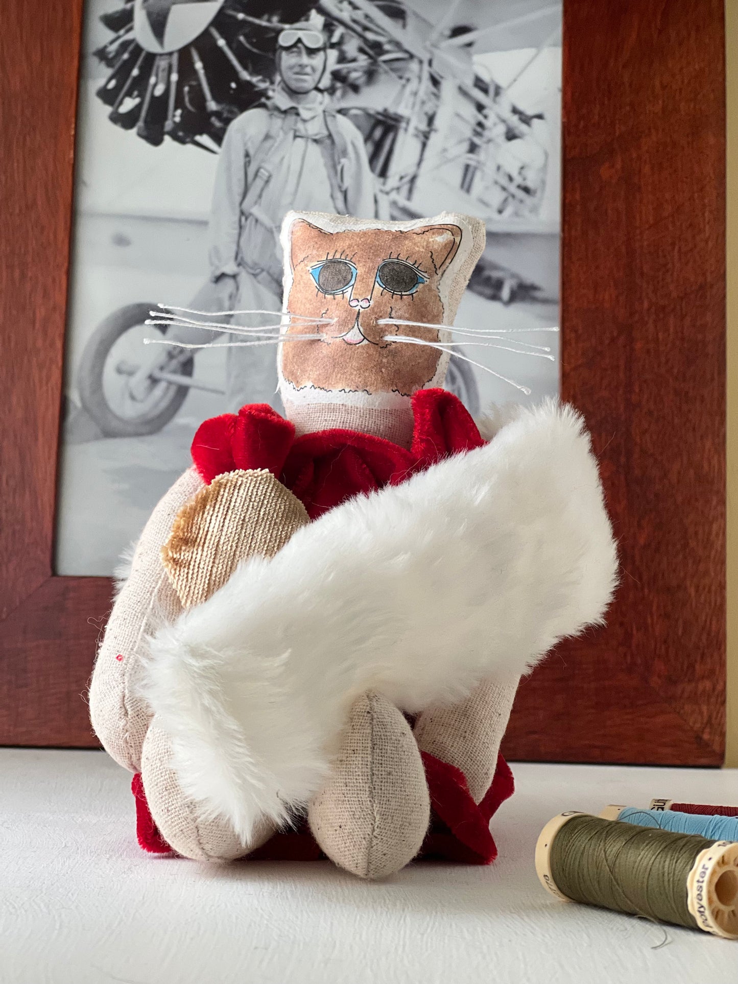 Misha Handmade Cat Character with Heart