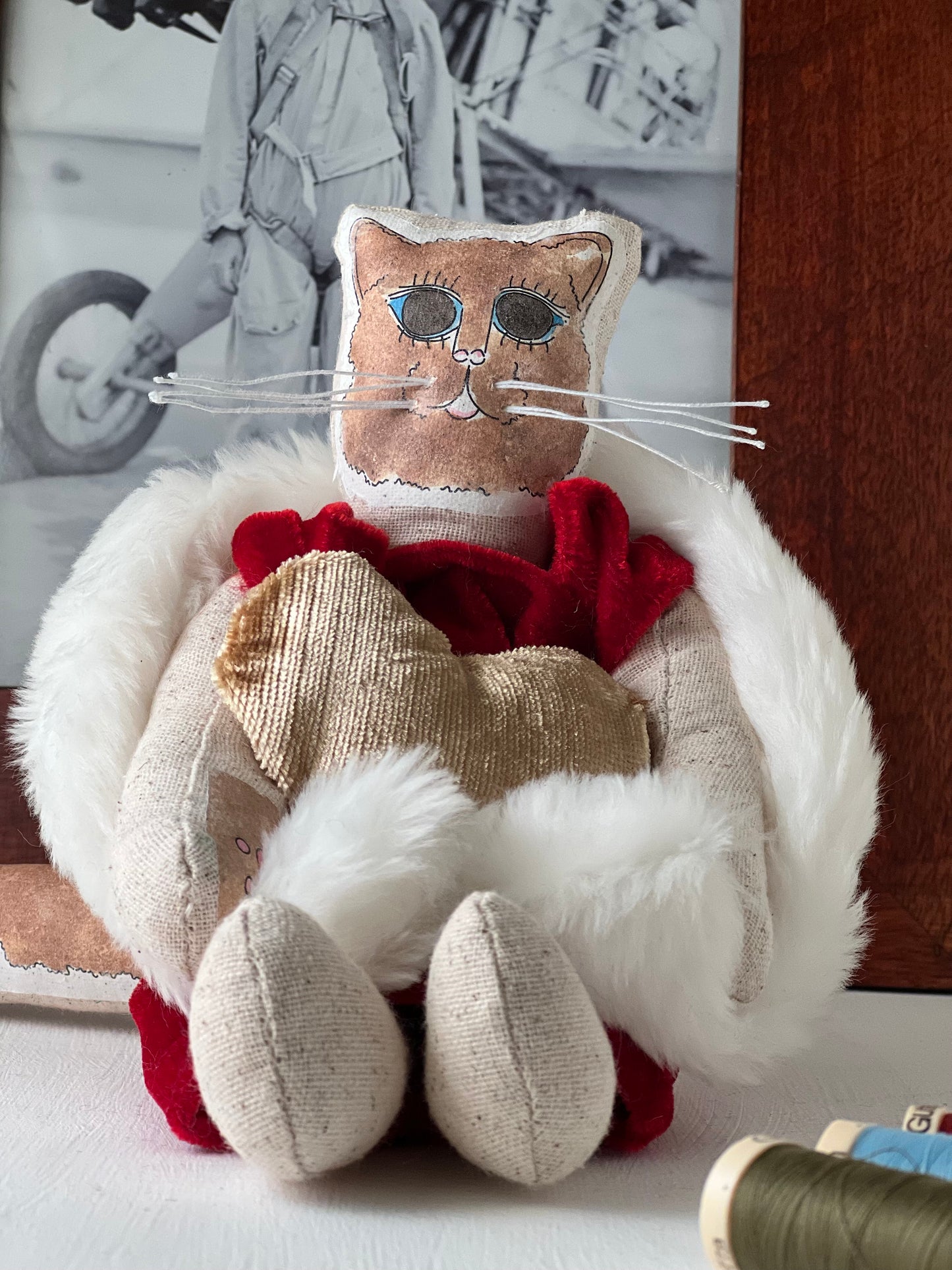 Misha Handmade Cat Character with Heart