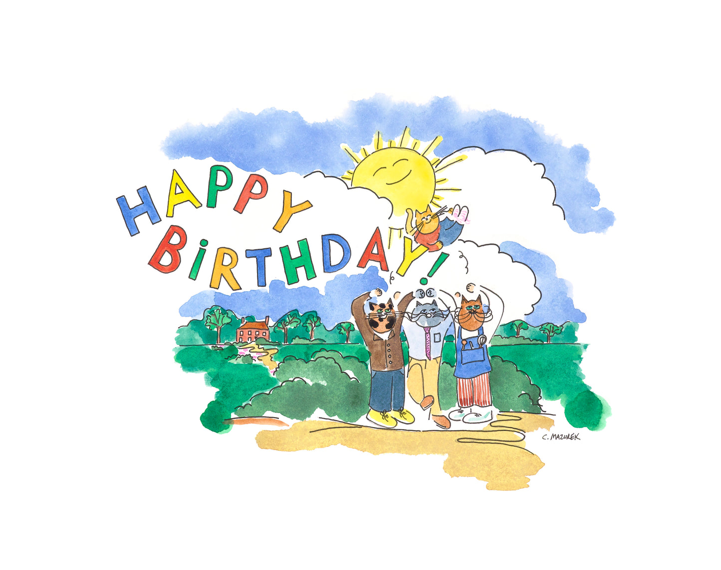 Shop Annapolis Cats Card - Happy Birthday Celebration