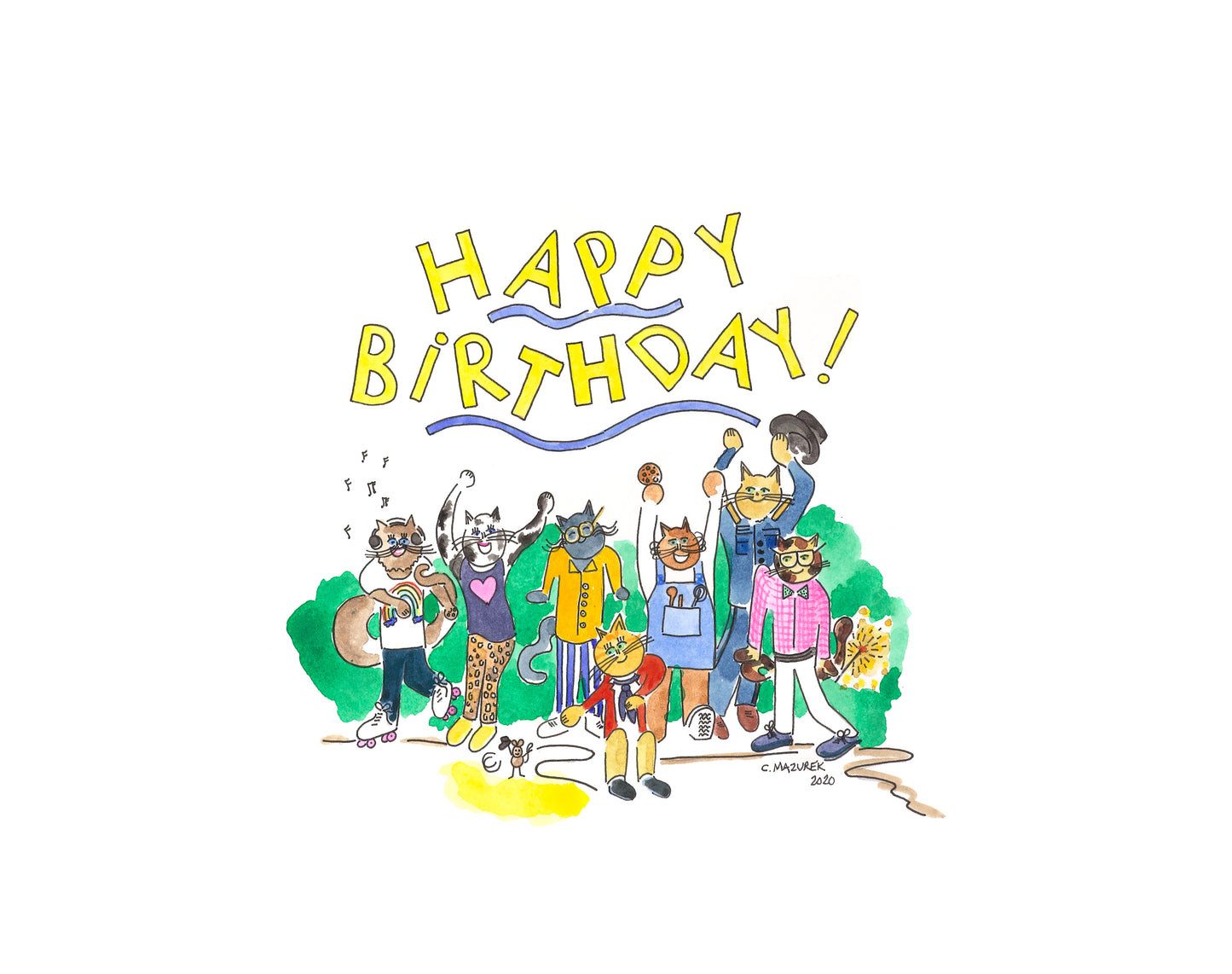 Shop Annapolis Cats Card - Happy Birthday