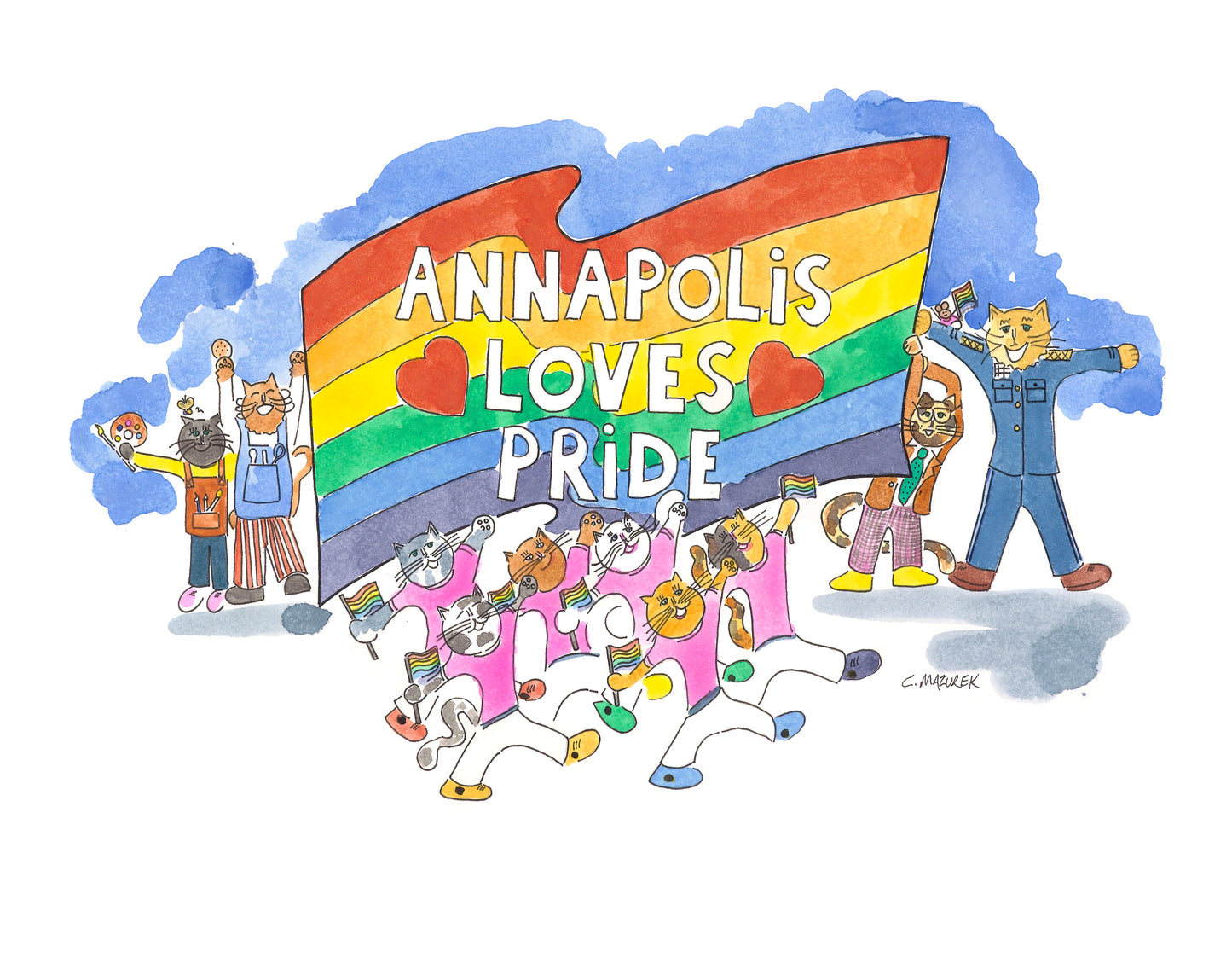 Shop Annapolis Cats Card - Annapolis Loves Pride